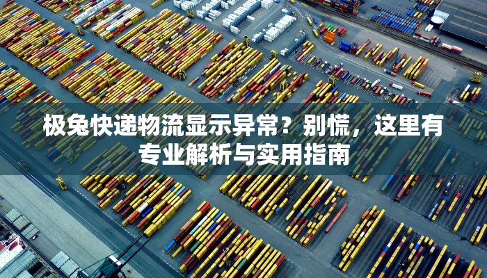 极兔快递物流显示异常？别慌，这里有专业解析与实用指南