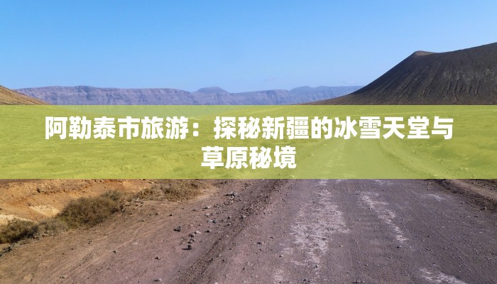 阿勒泰市旅游:探秘新疆的冰雪天堂与草原秘境 阿勒泰市旅游:探秘新疆的冰雪天堂与草原秘境